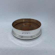 Load image into Gallery viewer, Hallmarked Silver Wine Bottle Coaster Broadway & Co 1979