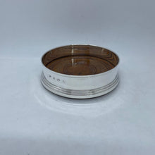 Load image into Gallery viewer, Hallmarked Silver Wine Bottle Coaster Broadway & Co 1979