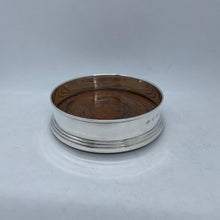 Load image into Gallery viewer, Hallmarked Silver Wine Bottle Coaster Broadway & Co 1979