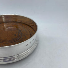 Load image into Gallery viewer, Hallmarked Silver Wine Bottle Coaster Broadway & Co 1979