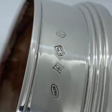 Load image into Gallery viewer, Hallmarked Silver Wine Bottle Coaster Broadway & Co 1979