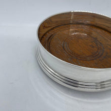 Load image into Gallery viewer, Hallmarked Silver Wine Bottle Coaster Broadway & Co 1979