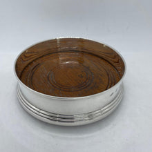 Load image into Gallery viewer, Hallmarked Silver Wine Bottle Coaster Broadway & Co 1979