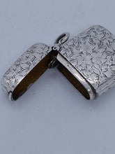 Load image into Gallery viewer, Victorian Silver Vesta Cartouche Birmingham 1895