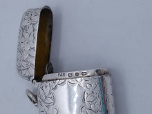 Load image into Gallery viewer, Victorian Silver Vesta Cartouche Birmingham 1895