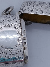 Load image into Gallery viewer, Victorian Silver Vesta Cartouche Birmingham 1895