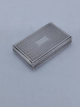 Load image into Gallery viewer, Early Victorian Silver Snuff Box Birmingham 1840