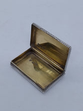 Load image into Gallery viewer, Early Victorian Silver Snuff Box Birmingham 1840