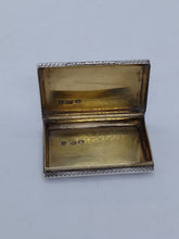 Load image into Gallery viewer, Early Victorian Silver Snuff Box Birmingham 1840