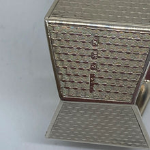 Load image into Gallery viewer, Pair of Art Deco Silver Napkin Rings Birmingham 1921 Unusual Shape And Design.