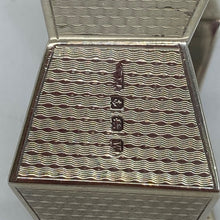 Load image into Gallery viewer, Pair of Art Deco Silver Napkin Rings Birmingham 1921 Unusual Shape And Design.