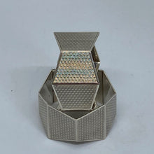 Load image into Gallery viewer, Pair of Art Deco Silver Napkin Rings Birmingham 1921 Unusual Shape And Design.