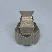 Load image into Gallery viewer, Pair of Art Deco Silver Napkin Rings Birmingham 1921 Unusual Shape And Design.