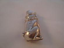 Load image into Gallery viewer, Hallmarked Silver Vesta Case Mr Punch's Dog Toby London 2004