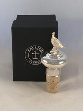 Load image into Gallery viewer, Hallmarked Solid Silver Pheasant Wine Bottle Stopper