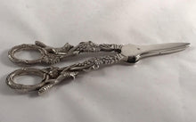 Load image into Gallery viewer, Silver Grape Shears With Fox Handles