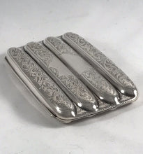 Load image into Gallery viewer, Silver Cigar Case Joseph Gloster Birmingham 1918