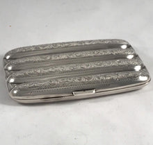 Load image into Gallery viewer, Silver Cigar Case Joseph Gloster Birmingham 1918