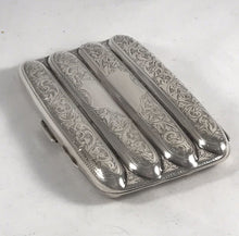 Load image into Gallery viewer, Silver Cigar Case Joseph Gloster Birmingham 1918