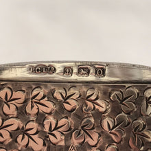 Load image into Gallery viewer, George V Solid Silver Hallmarked Card Case With Finger Chain Joseph Gloster 1913
