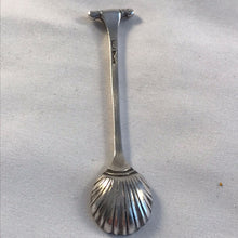 Load image into Gallery viewer, Silver And Blue Glass Salt Cellar And Pepperette Roberts & Belk Sheffield 1977