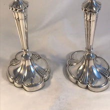 Load image into Gallery viewer, Pair Of Elizabeth II Silver Candlesticks Birmingham 1975