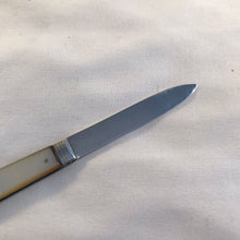 Load image into Gallery viewer, Silver And Mother Of Pearl Fruit Knife George Unite Sheffield 1845