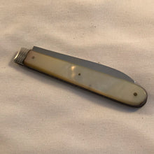 Load image into Gallery viewer, Silver And Mother Of Pearl Fruit Knife George Unite Sheffield 1845