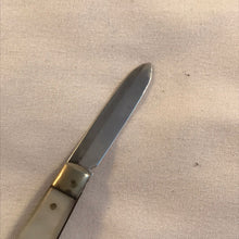 Load image into Gallery viewer, Miniature Silver And Mother Of Pearl Fruit Knife Sheffield 1903