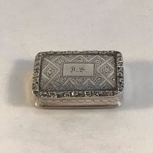 Load image into Gallery viewer, Nathaniel Mills Silver Vinaigrette Birmingham 1836