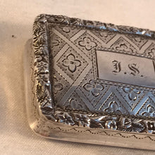 Load image into Gallery viewer, Nathaniel Mills Silver Vinaigrette Birmingham 1836