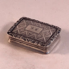 Load image into Gallery viewer, Nathaniel Mills Silver Vinaigrette Birmingham 1836
