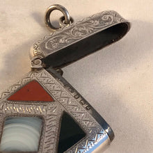 Load image into Gallery viewer, Silver And Agate Vesta Joseph Cook & Son Birmingham 1924