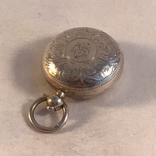 Load image into Gallery viewer, Silver Sovereign Case With Foliate Decoration And Monogrammed Cartouche Birmingham 1911