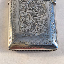 Load image into Gallery viewer, Silver Vesta With Shield Shaped Cartouche Birmingham 1900