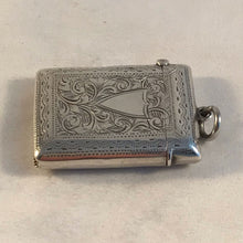 Load image into Gallery viewer, Silver Vesta With Shield Shaped Cartouche Birmingham 1900