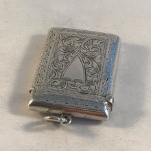 Load image into Gallery viewer, Silver Vesta With Shield Shaped Cartouche Birmingham 1900