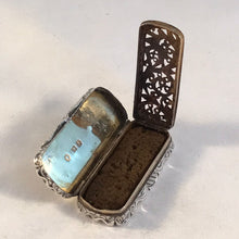 Load image into Gallery viewer, Silver Castletop Vinaigrette Depicting Scott Memorial Monument Edward Smith 1849