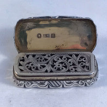 Load image into Gallery viewer, Silver Castletop Vinaigrette Depicting Scott Memorial Monument Edward Smith 1849