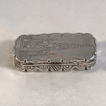 Load image into Gallery viewer, Silver Castletop Vinaigrette Depicting Scott Memorial Monument Edward Smith 1849