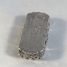 Load image into Gallery viewer, Silver Castletop Vinaigrette Depicting Scott Memorial Monument Edward Smith 1849