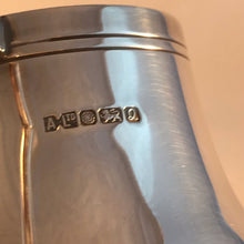 Load image into Gallery viewer, Tankard Shaped Silver Double Jigger Silver Spirit Shot Measure Double And Single