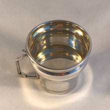 Load image into Gallery viewer, Tankard Shaped Silver Double Jigger Silver Spirit Shot Measure Double And Single