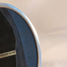 Load image into Gallery viewer, Oval Silver Photograph Frame With Beaded Edge