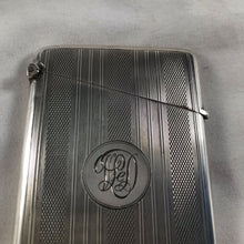 Load image into Gallery viewer, Striped Silver Card Case William Neale Birmingham 1929