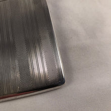 Load image into Gallery viewer, Striped Silver Card Case William Neale Birmingham 1929