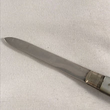 Load image into Gallery viewer, Silver And Mother Of Pearl Fruit Knife Arthur Worral Staniforth Sheffield 1917
