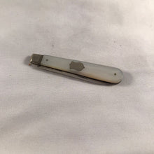 Load image into Gallery viewer, Silver And Mother Of Pearl Fruit Knife Sheffield 1917