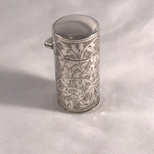 Load image into Gallery viewer, Silver Scent Bottle With Glass Inside Birmingham 1907