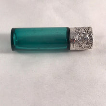 Load image into Gallery viewer, Silver Topped Glass Scent Bottle Birmingham 1888
